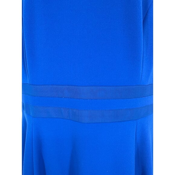 Calvin Klein Illusion-Trim Fit & Flare Dress Women's Size 16 - Picture 3 of 8